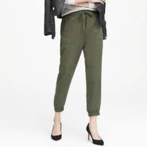 Banana Republic Army Green Utility Joggers